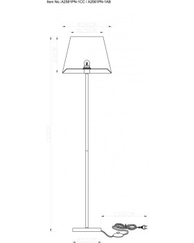 Торшер ARTE Lamp A2581PN-1CC-foto5