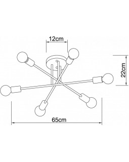 Люстра на штанге ARTE Lamp A5435PL-6WH-foto4