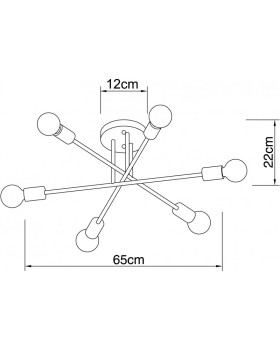 Люстра на штанге ARTE Lamp A5435PL-6WH-foto4