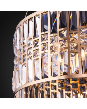 Подвесная люстра Eurosvet 10125/5 золото/прозрачный хрусталь Strotskis Smart (10116/5)-foto4