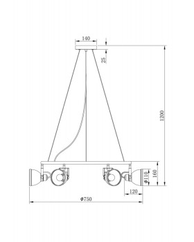 Подвесная люстра Freya FR4003PL-06W-foto4