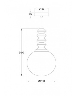 Подвесной светильник Maytoni P150PL-01BG-foto2