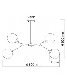 Люстра на штанге DeMarkt 306014006-foto11
