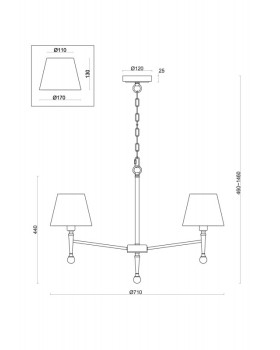 Подвесная люстра Freya FR5190PL-05BS-foto3