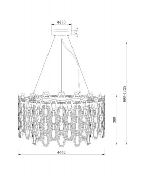 Подвесная люстра Maytoni MOD490PL-09G-foto2