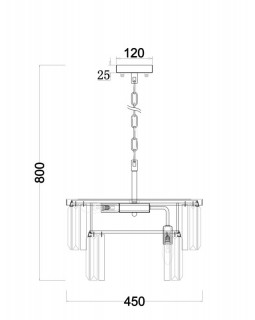 Подвесная люстра Freya FR11001PL-08G-foto2