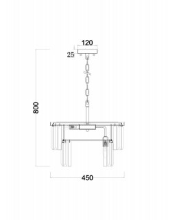 Подвесная люстра Freya FR11001PL-08G-foto4