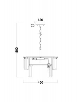 Подвесная люстра Freya FR11001PL-08G-foto4