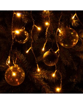 Светодиодная бахрома Eurosvet 100-001 теплый белый 1,8*0,5м IP20-foto2