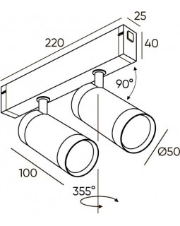 Светильник на шине Denkirs DK8012-BG-foto2