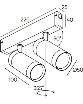 Светильник на шине Denkirs DK8012-BK-foto2