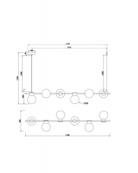 Подвесная люстра Freya FR5232PL-06B1-foto7