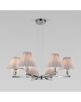 Подвесная люстра Eurosvet 60136/6 хром/серый-foto4