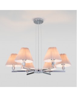 Подвесная люстра Eurosvet 60136/6 хром/серый-foto5