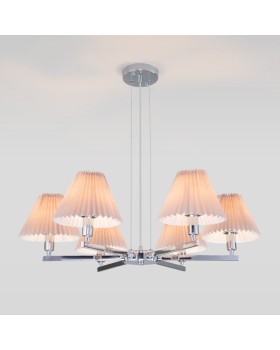 Подвесная люстра Eurosvet 60136/6 хром/серый-foto5