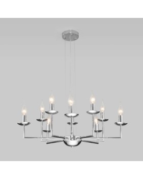 Подвесная люстра Eurosvet 60150/10 хром-foto4