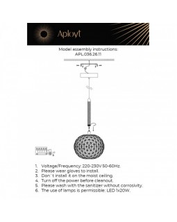 Подвесной светильник APLOYT APL.036.26.11-foto12