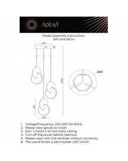 Каскадная люстра APLOYT APL.044.06.24-foto12