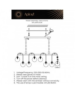 Подвесная люстра APLOYT APL.839.03.08-foto23