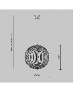 Подвесной светильник Maytoni MOD197PL-01W-foto2