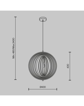 Подвесной светильник Maytoni MOD197PL-01W-foto2