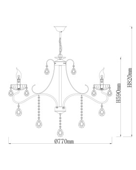Подвесная люстра DeMarkt 683014208-foto13