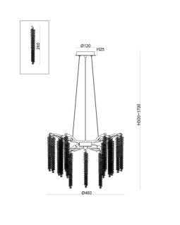 Подвесная люстра Freya FR1010PL-06G-foto2