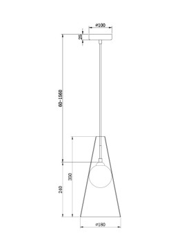 Подвесной светильник Freya FR5389PL-01BS-foto2