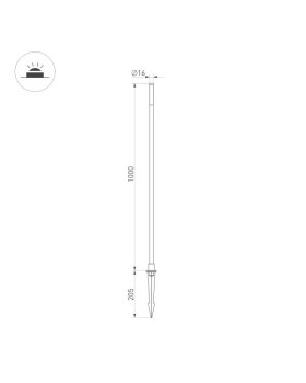 Грунтовый светильник Arlight 034163-foto2