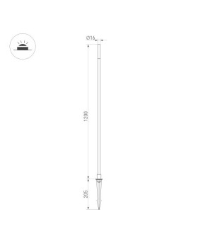 Грунтовый светильник Arlight 034164-foto2