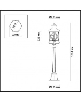 Садовый светильник Odeon Light 4045/3F-foto2