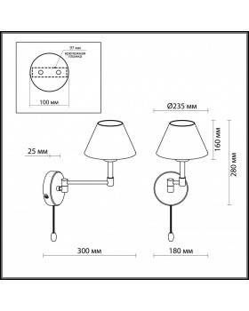 Бра Odeon Light 2481/1W-foto3