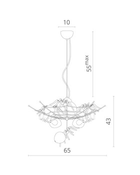 Подвесная люстра Divinare 1308/02 SP-6-foto4