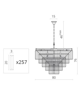 Подвесная люстра Divinare 3001/01 LM-13-foto3