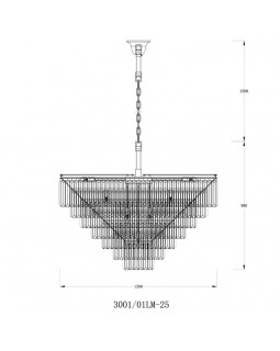 Подвесная люстра Divinare 3001/01 LM-25-foto4