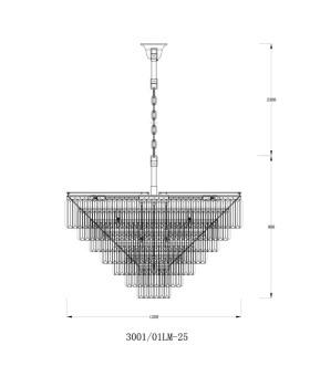 Подвесная люстра Divinare 3001/01 LM-25-foto4