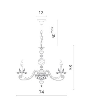 Подвесная люстра Divinare 8820/09 LM-6-foto6