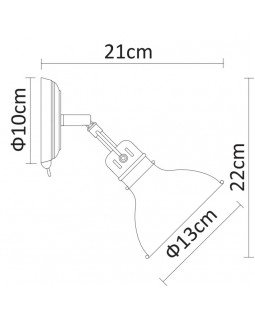 Бра ARTE Lamp A1102AP-1AB-foto4
