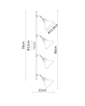 Спот ARTE Lamp A1102PL-4AB-foto4