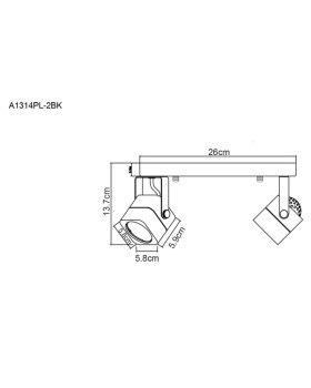 Спот ARTE Lamp A1314PL-2CC-foto3