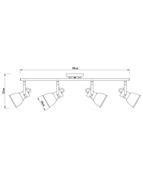 Спот ARTE Lamp A1677PL-4WH-foto3