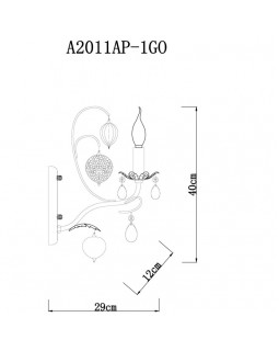 Бра ARTE Lamp A2011AP-1GO-foto5