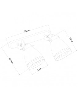 Бра ARTE Lamp A2214AP-2AB-foto4