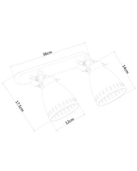 Бра ARTE Lamp A2214AP-2AB-foto4