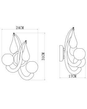 Бра ARTE Lamp A3229AP-2WH-foto4