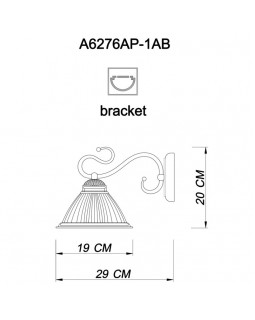 Бра ARTE Lamp A6276AP-1AB-foto3