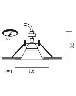 Встраиваемый светильник ARTE Lamp A6668PL-1WH-foto5