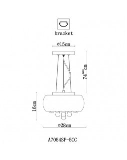 Подвесная люстра ARTE Lamp A7054SP-5CC-foto5