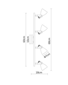 Спот ARTE Lamp A9189PL-4GY-foto4