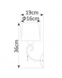 Бра ARTE Lamp A9239AP-1BR-foto4